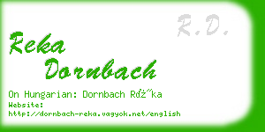 reka dornbach business card